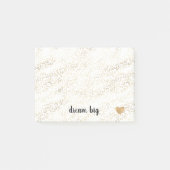 Girly Glam White Glam Leopard Print Heart Post-it® Notes (Voorkant)