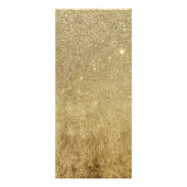 Girly Glamoureuze Gold Foil en Glitter Mesh Reclamekaart (Achterkant)