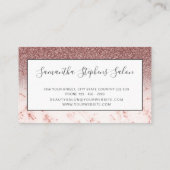 Girly Glamoureuze Pinkish Glittering Hair SPA Salo Visitekaartje (Achterkant)