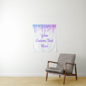 Girly Glitter Birthday Party Photo Booth Backdrop Wandkleed (In situ)