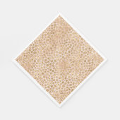 Girly Glitter Gold Peach-kleurenprinter Servet (Hoek)