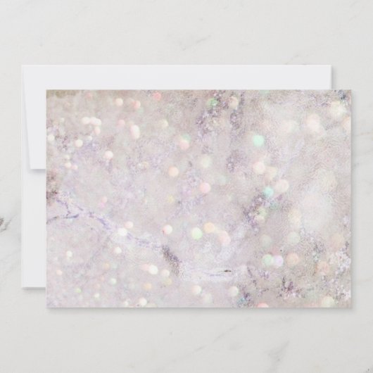 Girly glitter roze chic elegant roos goudbruiloft save the date (Achterkant)