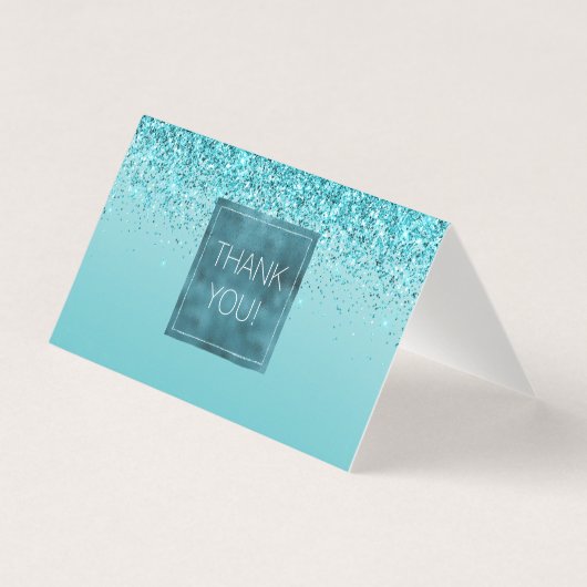 Girly Glitz Aqua Parties scintillant Turquoise (Front)