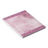 Girly Glitzy Pink Glitter Notitieblok (Schuin)
