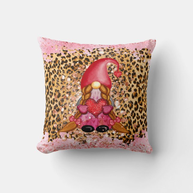 Girly Gnome Valentijn Decor Kussen (Voorkant)