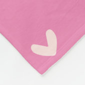 Girly Gold Blush Roze Harten Fleece Deken (Hoek)