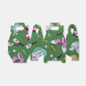 Girly Golf Pattern Favor Box Bedankdoosjes (Uitgevouwen)