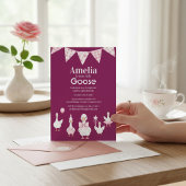 Girly Goose Birthday Party Invitation