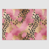 Girly Goud Roze Leopard Tissuepapier (Voorkant)