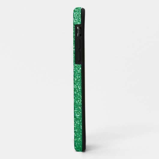 Girly Groene Glitter Naam Gepersonaliseerd Case-Mate iPhone Case (Achterkant/links)