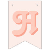 Girly Groovy Verjaardag Retro 2e Verjaardag Vlaggetjes (Tweede vlag)