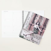  Girly Happiness Quote Pink Journal Planner (Display)