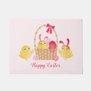 Girly Happy Paast Chicken Pink Deurmat