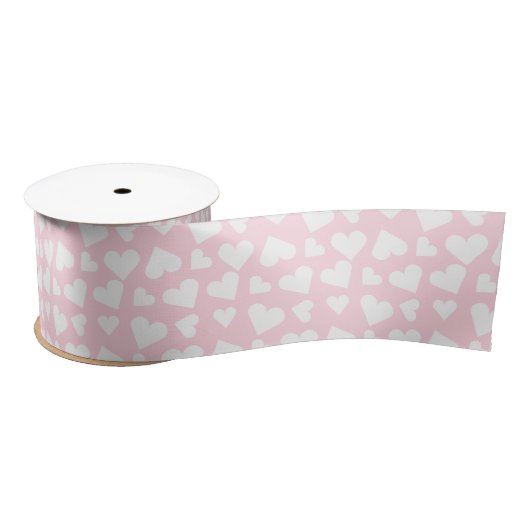 Girly Heart Pattern Pink White Lint (Spoel)