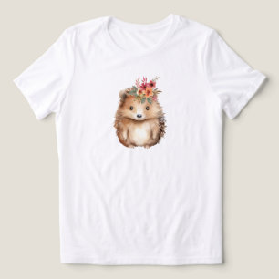 Girly Hedgehog Tri-Blend Shirt
