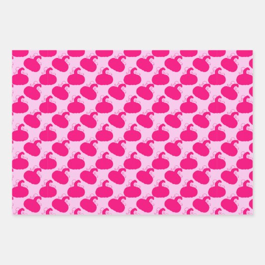 Girly Heet Roze Gelukkig Halloween Gemengd Patroon Inpakpapier Vel (Voorkant 2)
