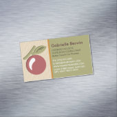 Girly Holistic Nutrition Consultant Women Health Magnetisch Visitekaartje (Voorbeeld)