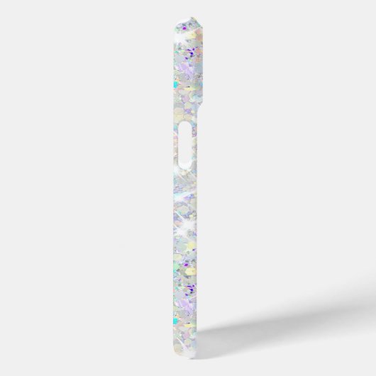 Girly Holographic Glitter Aangepaste Fotocollage Case-Mate iPhone Case (Achterkant / Rechts)