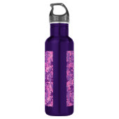 Girly Hot Pink Digital Camo Waterfles (Achterkant)