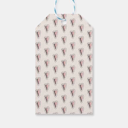 Girly Insects Heart Worm-ing Wishes Verjaardag Cadeaulabel (Achterkant)