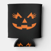 Girly Jack O Lantern Halloween Blikjeskoeler (Voorkant)