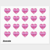 Girly Jewel Pink Hart Sticker (Vel)