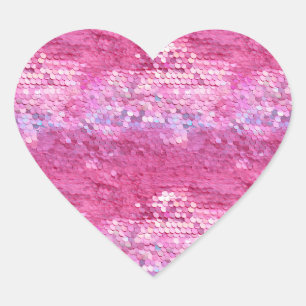 Girly Jewel Pink Hart Sticker