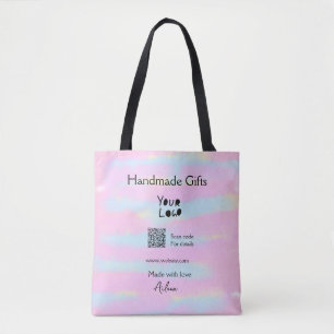 Girly kleine bedrijven handgemaakte geschenken lie draagtas