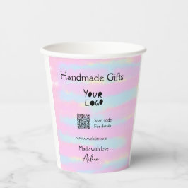 Girly kleine bedrijven handgemaakte geschenken lie papieren bekers