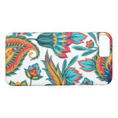 Girly Kleurrijke Bloemen Paisley Case-Mate iPhone Case (Achterkant (Horizontaal))