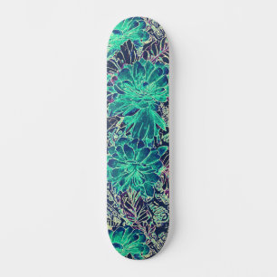 Girly Kleurrijke Bloemen Urban Street Art Geïnspir Skateboard