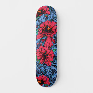 Girly Kleurrijke Bloemen Urban Street Art Geïnspir Skateboard