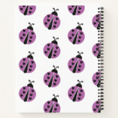 Girly Ladybug gepersonaliseerd Notitieboek (Achterkant)