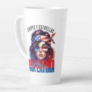 Girly Latina Vier juli Onafhankelijkheidsdag Koke Latte Mok