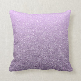 Girly Lavender Faux Glitter Pattern Cute Modern Kussen