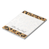Girly Leopard Gold Sparkles Liefde Notitieblok (Gedraaid)