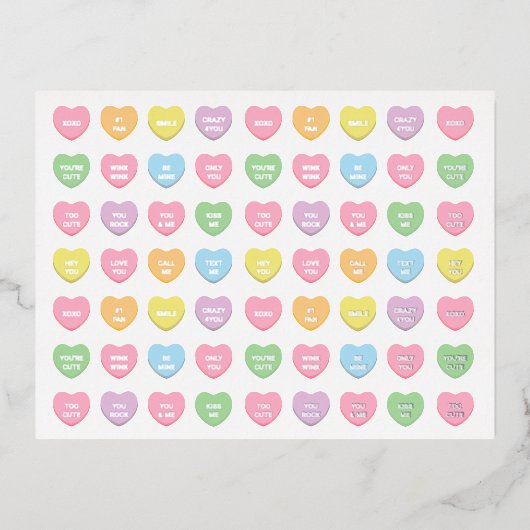 Girly leuke leuke leuke aangepaste conversatie sno folie feestdagen briefkaart (Voorkant)