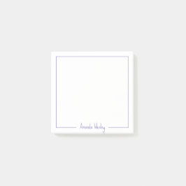 Girly Licht Paarse Monogram Volledige Naam Post-it® Notes