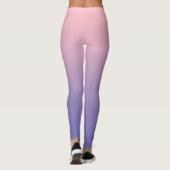 Girly Light Pink Periwinkle Gradient Leggings (Achterkant)