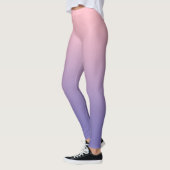 Girly Light Pink Periwinkle Gradient Leggings (Links)