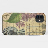 Girly  lila zeeschelpen strand Case-Mate iPhone case (Achterkant (horizontaal))