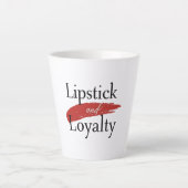 Girly Makeup Lover Loyalty Slogan Latte Mok (Voorkant)