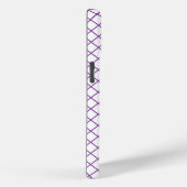 Girly Mauve White Line Matrix Sweet Pea Bible Case-Mate iPhone Case (Achterkant / Rechts)