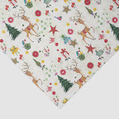 Girly Merry kerst Deer | Weefselpapier Tissuepapier (Detail)