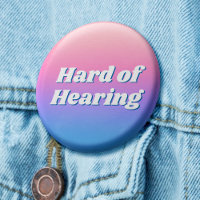 Girly Minimal Pink Blue Typografie Hard of Hearing