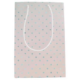 Girly Mint Aqua Peach Glam        DotsMiddelgrote  Medium Cadeauzakje