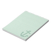 Girly Mint Glitter Anchor Notitieblok (Gedraaid)
