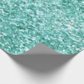 Girly Mint Glitter Confetti Cadeaupapier (Hoek)
