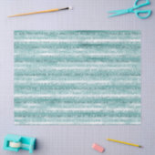 Girly Mint Glitter Glam Stripes verjaardag Tissuepapier (Craft)