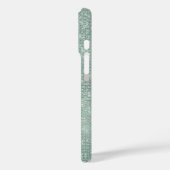 Girly Mint Glitzy Sparkle Case-Mate iPhone Case (Achterkant / Links)